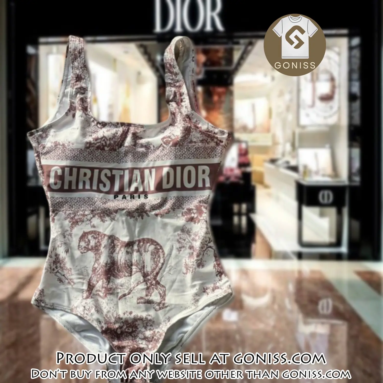 Christian dior swimwear beachwear one piece swimsuit osw1050 gn1204277